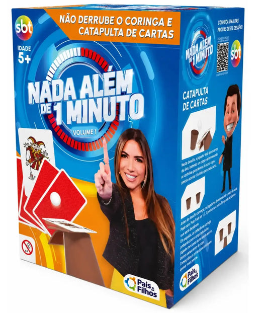 Kit 6 Jogos de Tabuleiros Nada Além de 1 minuto Pais&Filhos Townbrink Studio Criativo