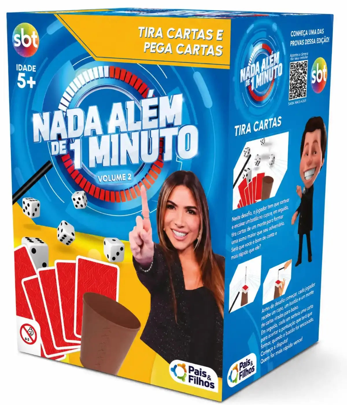 Kit 6 Jogos de Tabuleiros Nada Além de 1 minuto Pais&Filhos Townbrink Studio Criativo