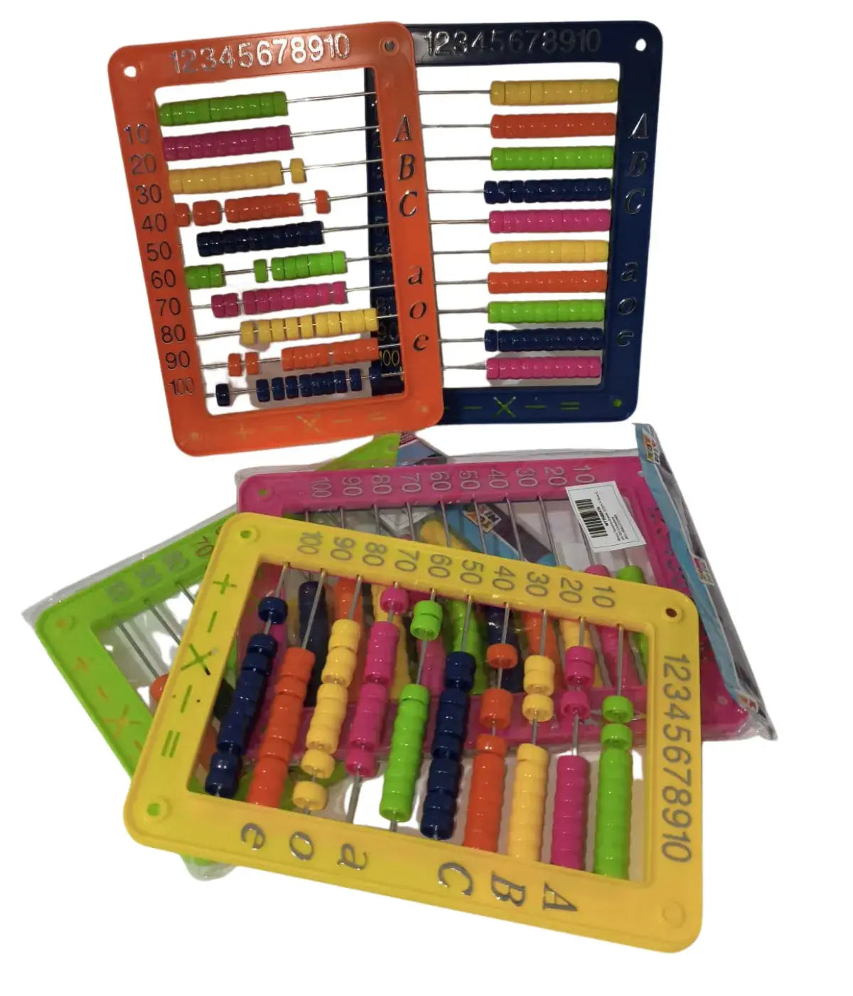 Ábaco Escolar 100 Bolinhas Matemática Infantil Toymix Townbrink Studio Criativo