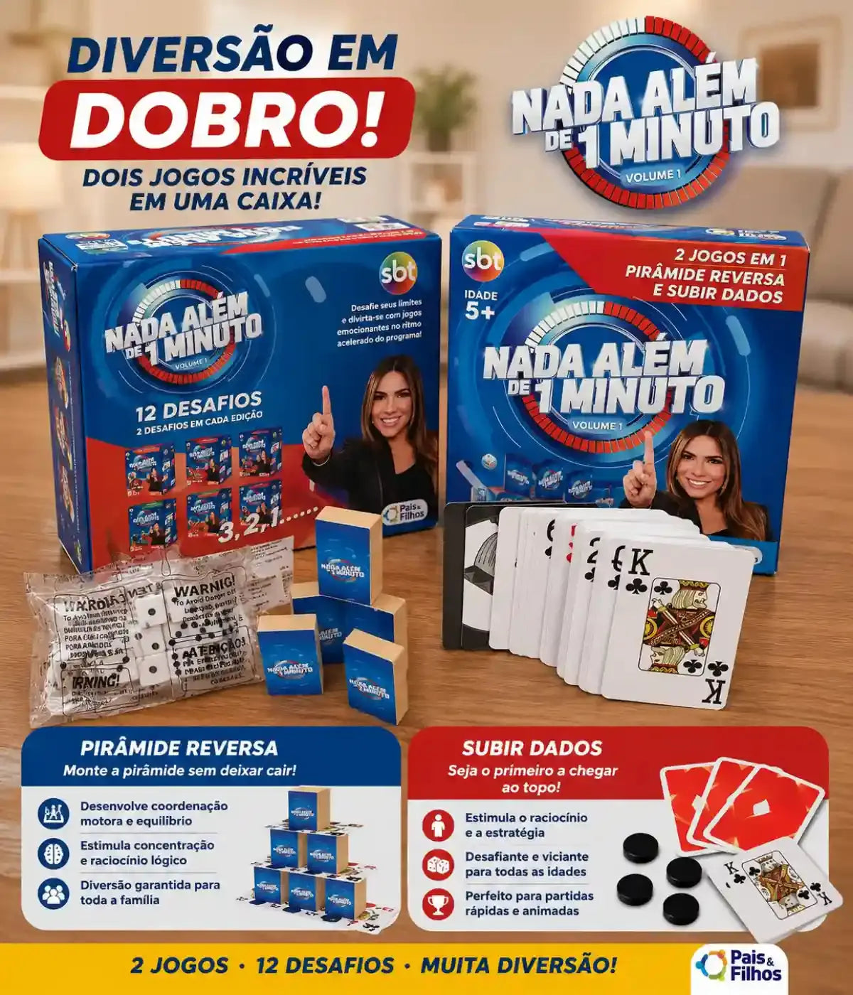 Nada Além de 1 Minuto – Pirâmide reversa e Subir dados Townbrink Studio Criativo
