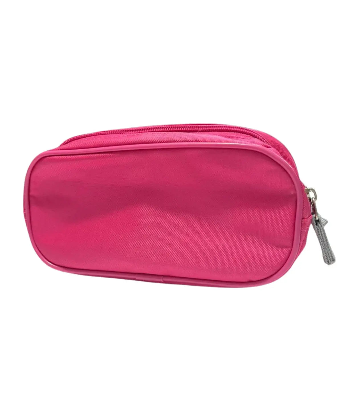 Estojo Escolar Yes 2 Divisões com Zíper Rosa Espaçoso Townbrink Studio Criativo