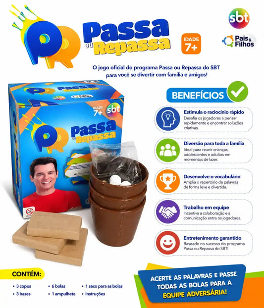 Jogo Passa Ou Repassa SBT Clássico De Perguntas E Respostas Townbrink Studio Criativo