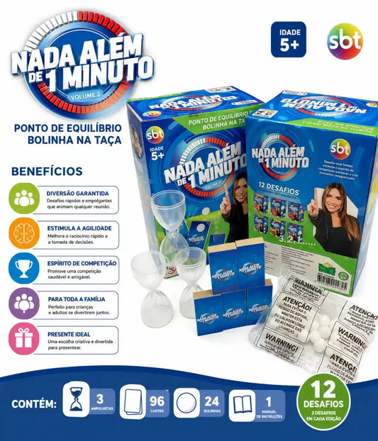 Jogo Nada Além de 1Minuto Ponto De Equilíbrio e Bola na Taça Townbrink Studio Criativo