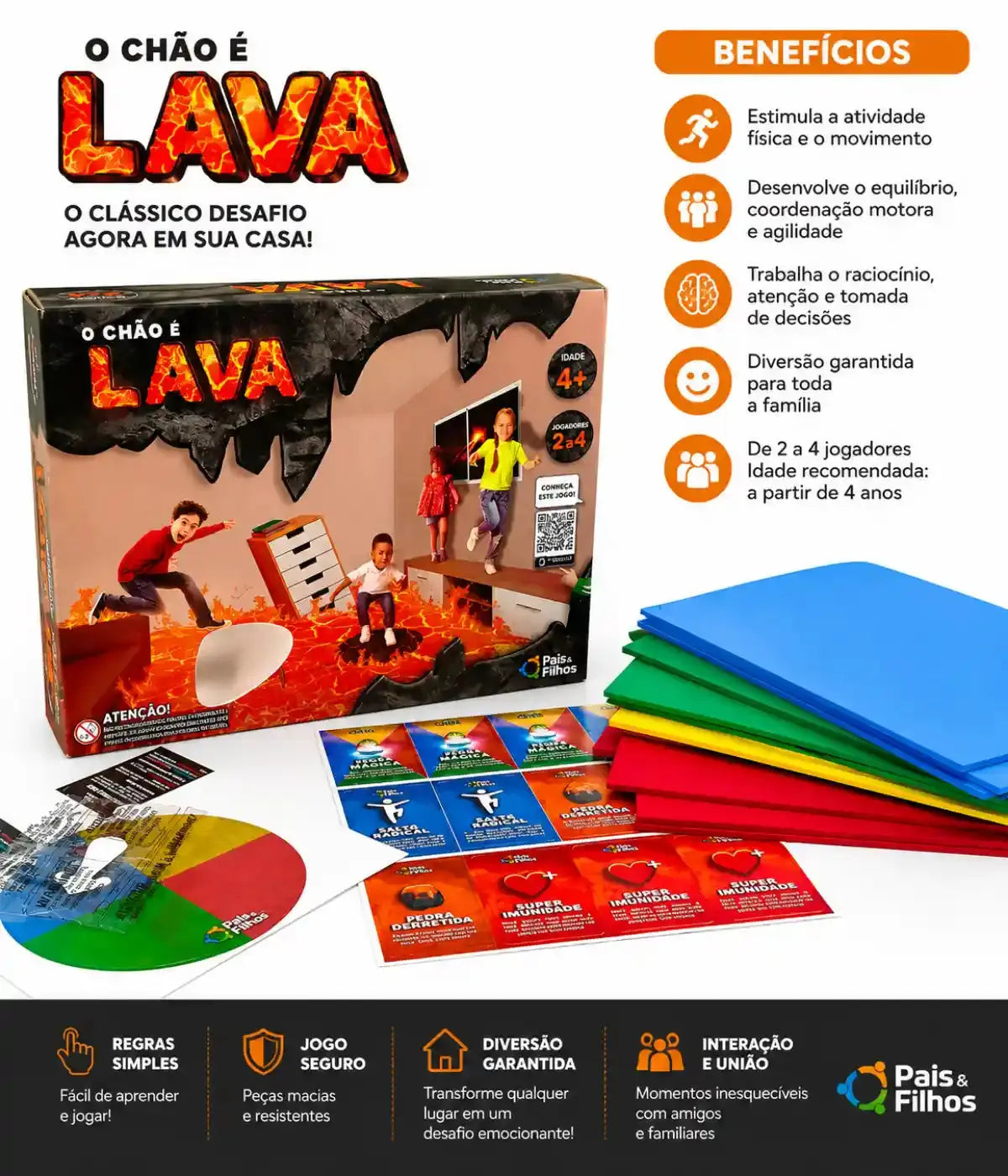 Jogo Divertido O Chão É Lava Townbrink Studio Criativo