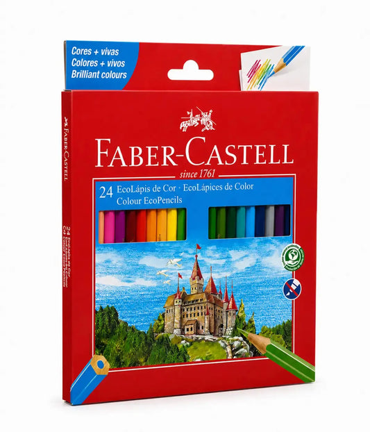 Lápis de Cor 24 Cores sextavado Faber Castell Faber Castell