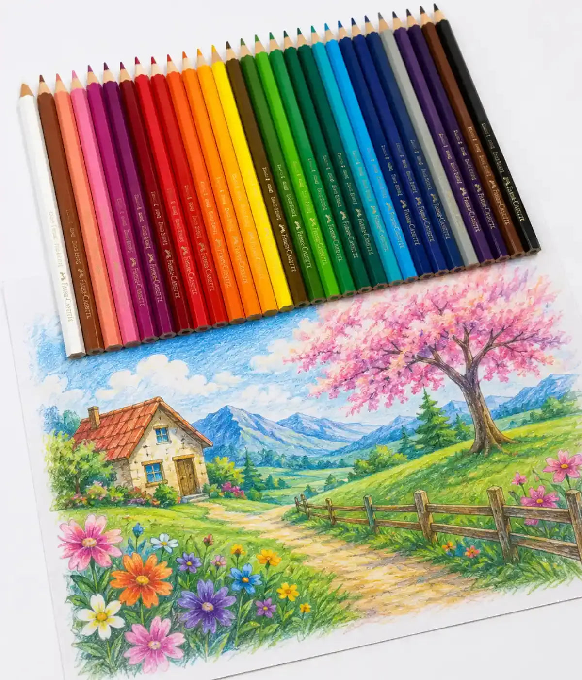 Lápis de Cor 24 Cores sextavado Faber Castell Faber Castell