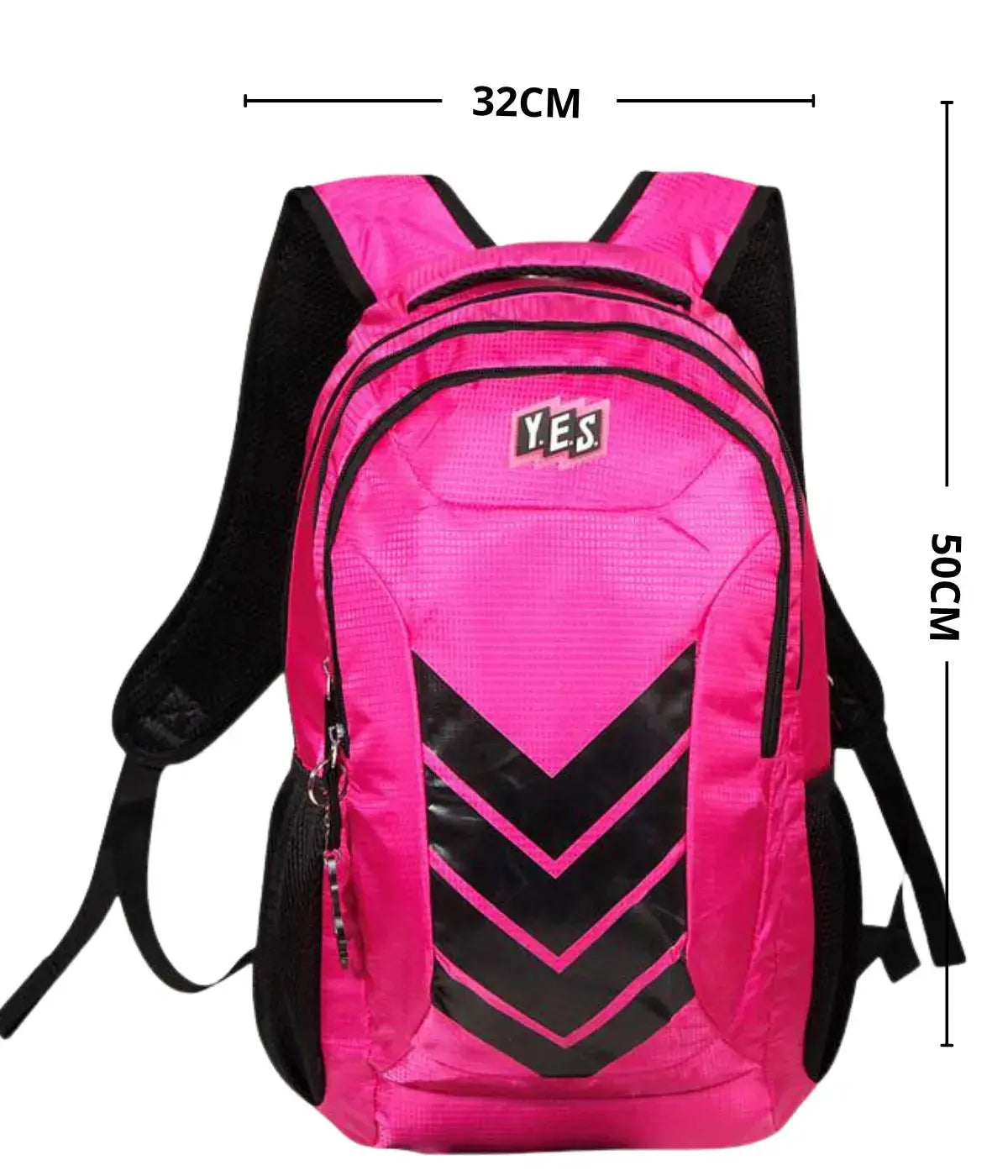 Mochila Escolar Yes 3 Divisões Rosa Infantil Juvenil Townbrink Studio Criativo
