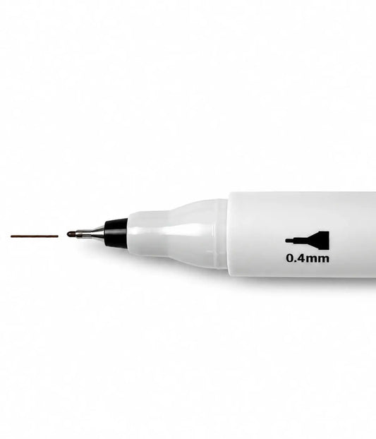 Marcador Permanente Preto Acrilex Ponta Dupla 0,4 e 1,0mm Townbrink Studio Criativo