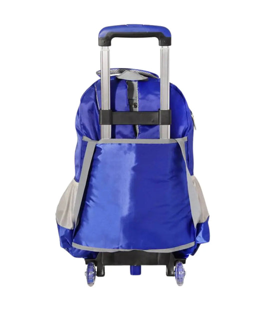 Mochila Yes com Carrinho Removível Azul e Cinza Escolar Townbrink Studio Criativo