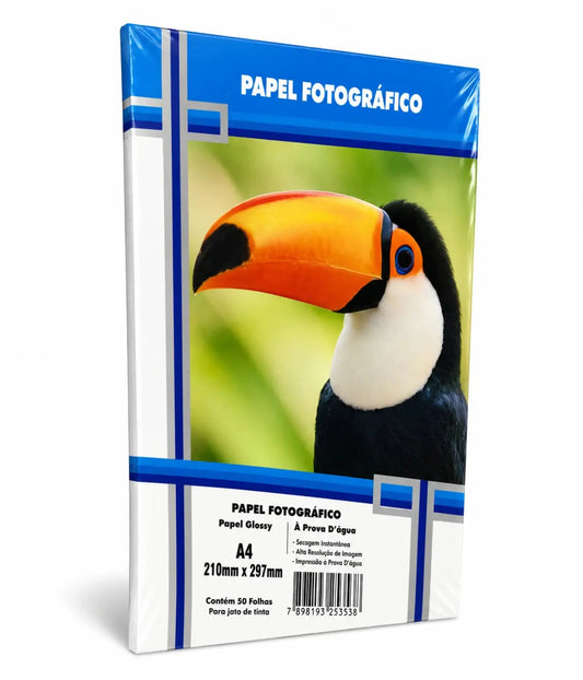 Papel Fotográfico Glossy A4 115g 50 Folhas Masterprint Townbrink Studio Criativo