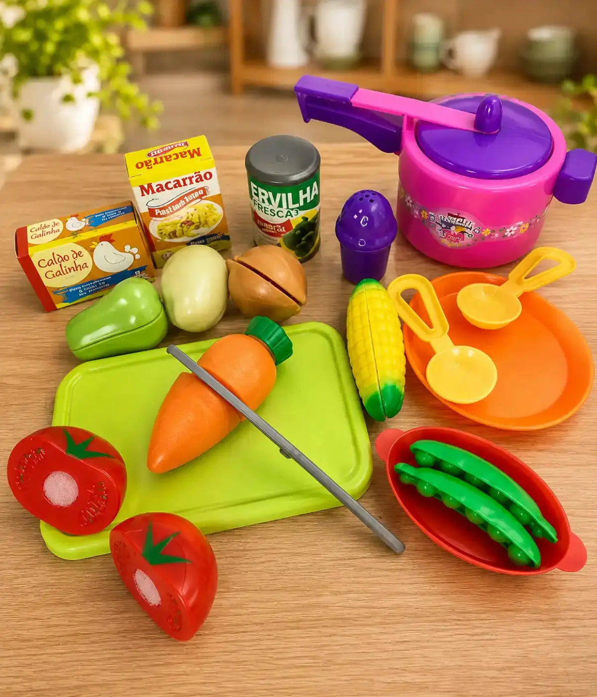Brinquedo Kit Cozinha Infantil Sopinha Com Velcro Big Star Townbrink Studio Criativo