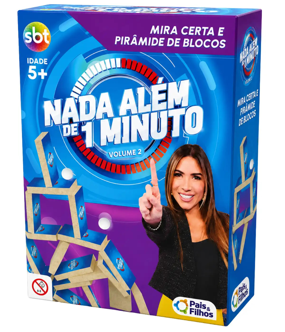 Kit 6 Jogos de Tabuleiros Nada Além de 1 minuto Pais&Filhos
