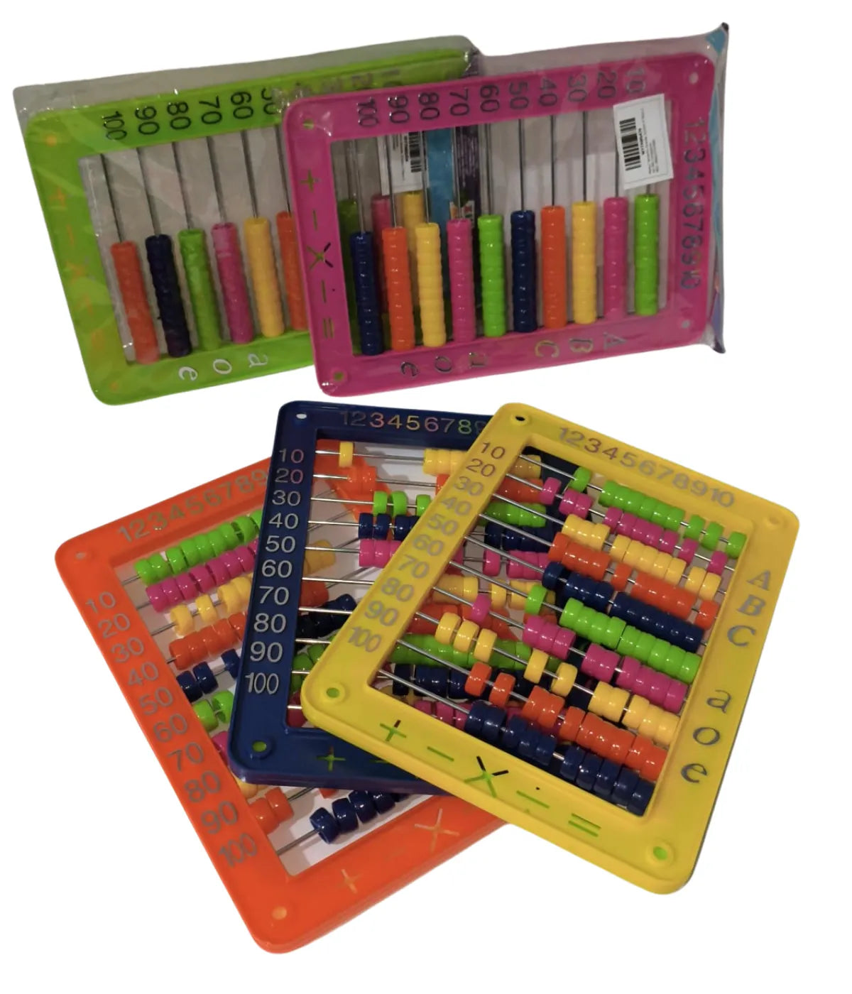 Ábaco Escolar 100 Bolinhas Matemática Infantil Toymix
