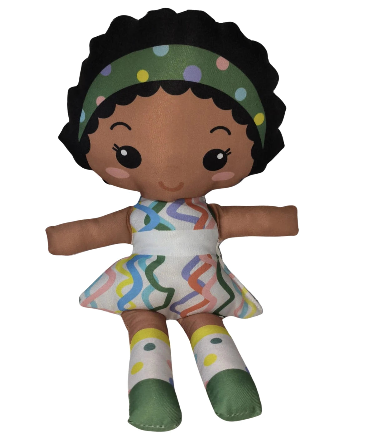 Boneca Inclusiva educativa Menina Negra - Boneca de pano infantil