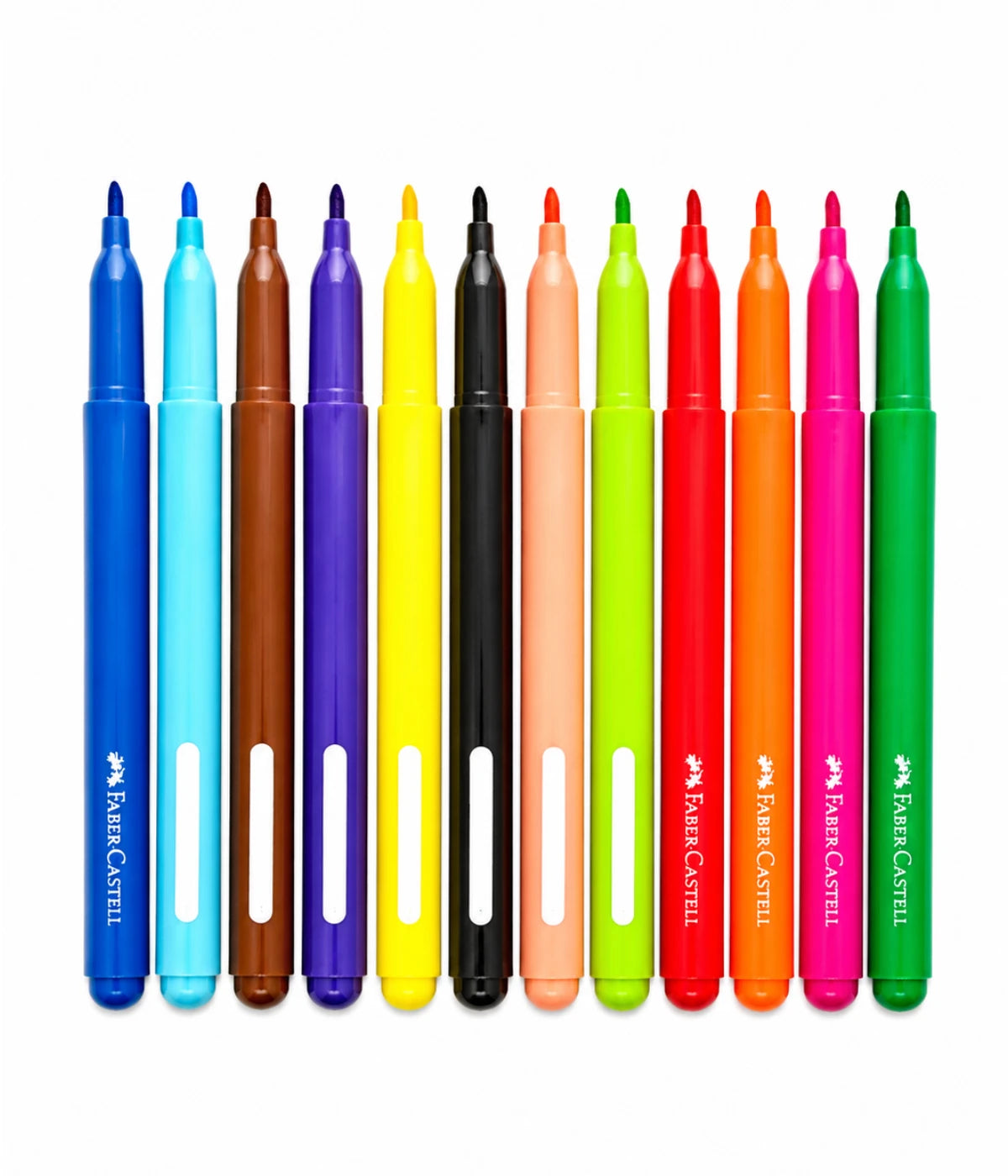 Canetinha Hidrográfica Jumbo Triangular Faber Castell 12 Cores