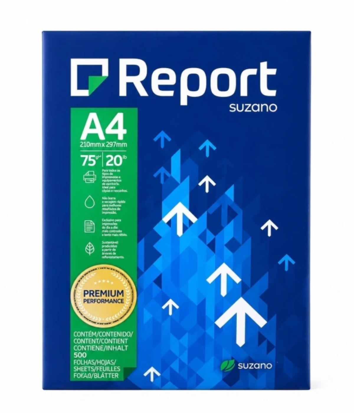 Papel Sulfite A4 Report Branco 75g 500 Folhas