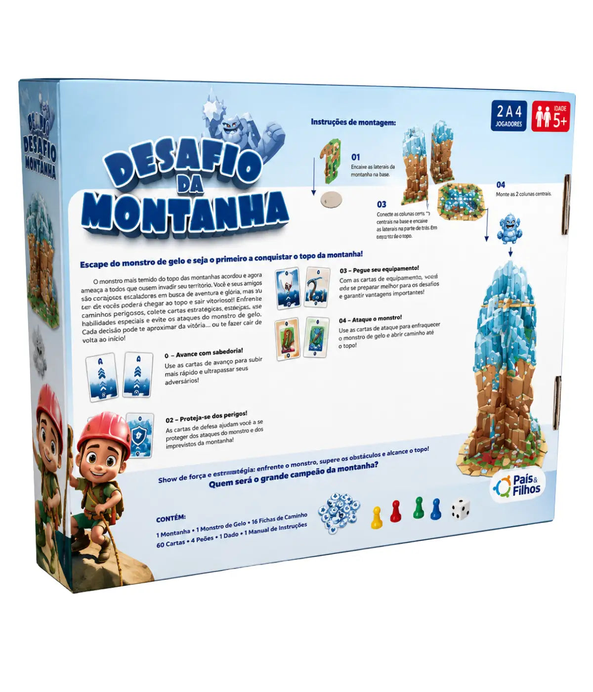 Jogo De Tabuleiro Desafio Da Montanha Pais E Filhos