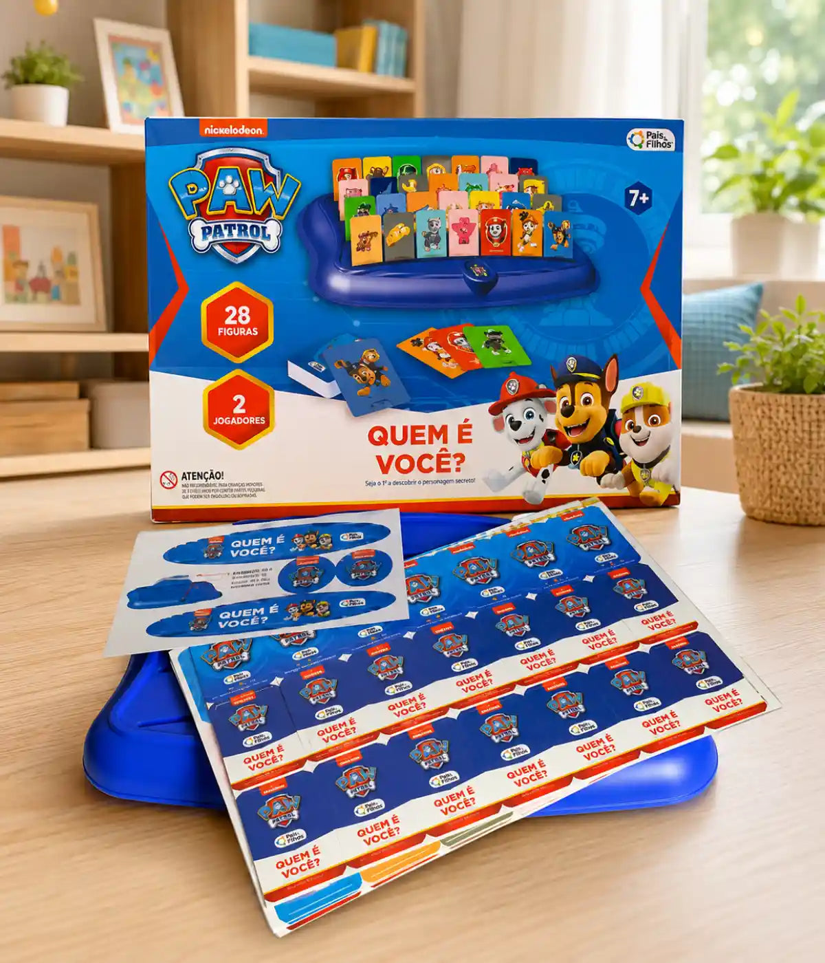 Jogo Quem É Você cara a cara Patrulha Canina Pais E Filhos