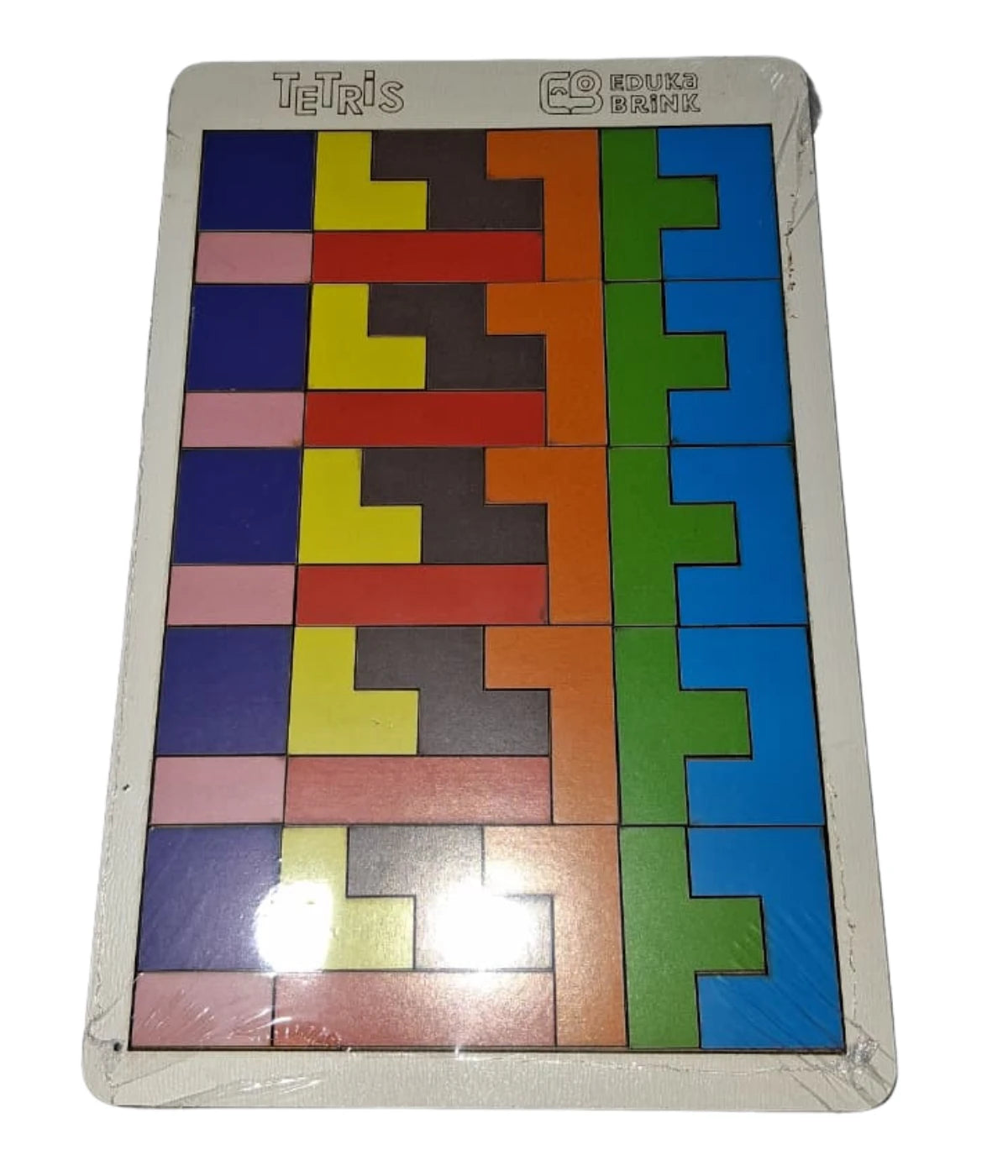Jogo Tetris Madeira Educativo Infantil Colorido