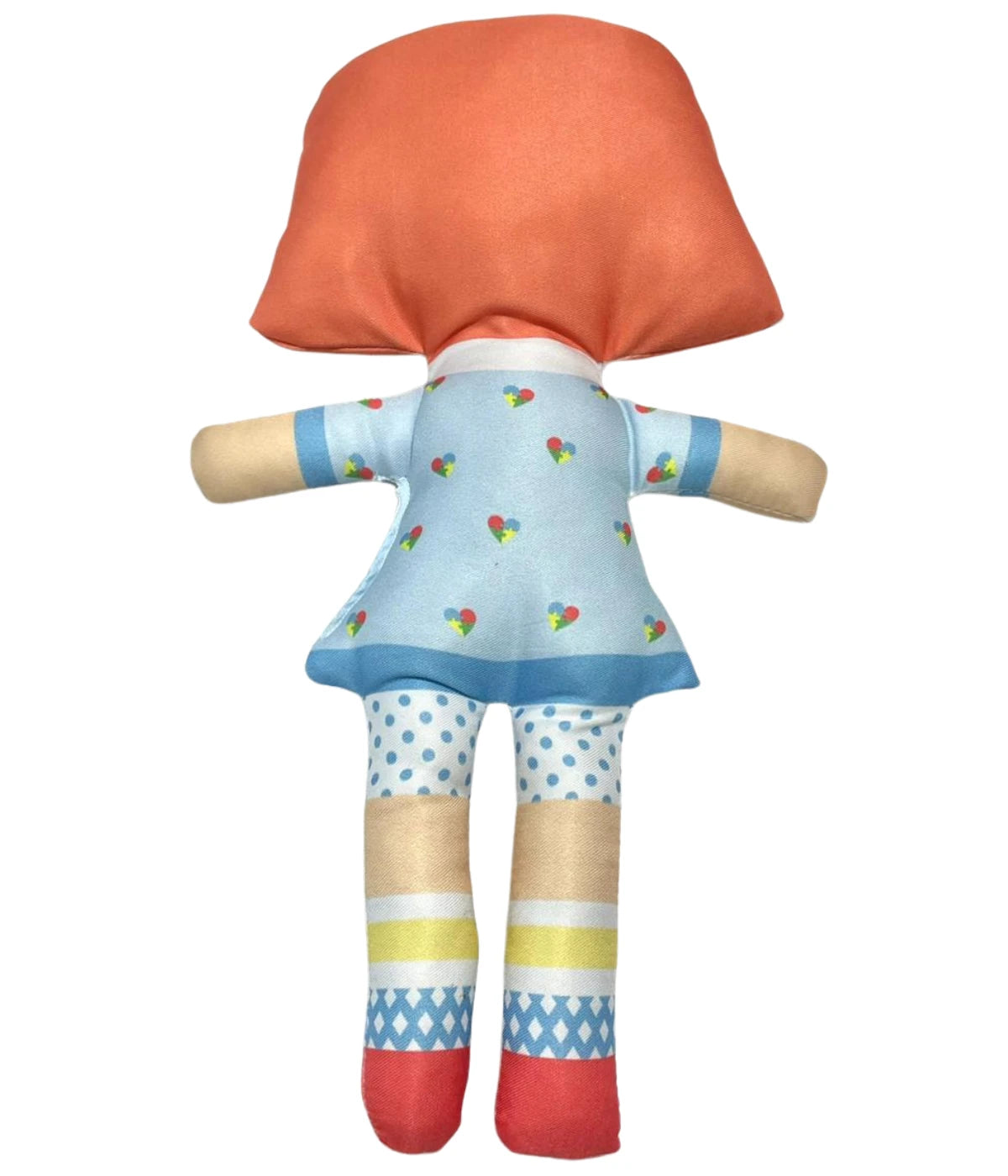 Boneca Inclusiva educativa Autismo De Pano Infantil 35cm