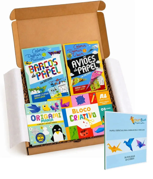 Livros e papéis para dobradura presenteavel, colorir e criar Townbrink Studio Criativo