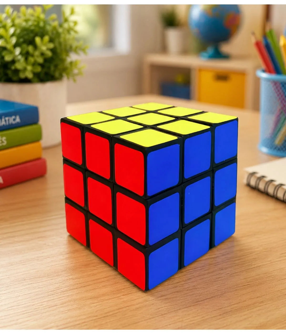 Livros Desafios e Enigmas + Cubo Mágico 3x3 - Kit presente