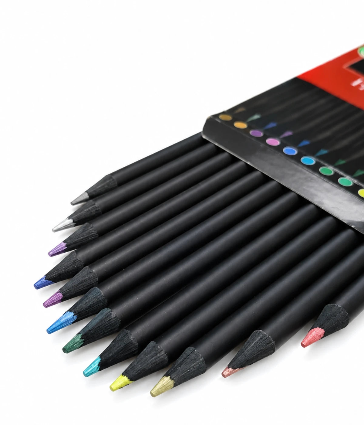 Lápis de cor 12 cores metalicas metalizados SuperSoft Faber Castell