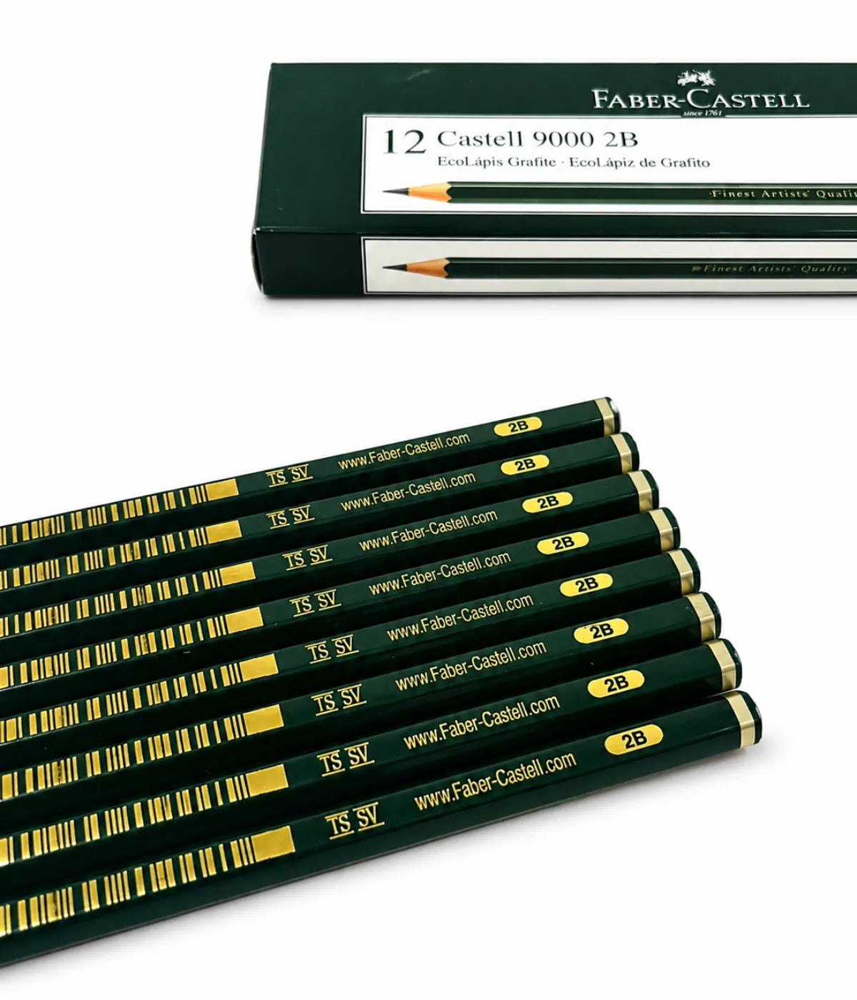 Lápis preto de escrever numero 2 HB Faber Castell