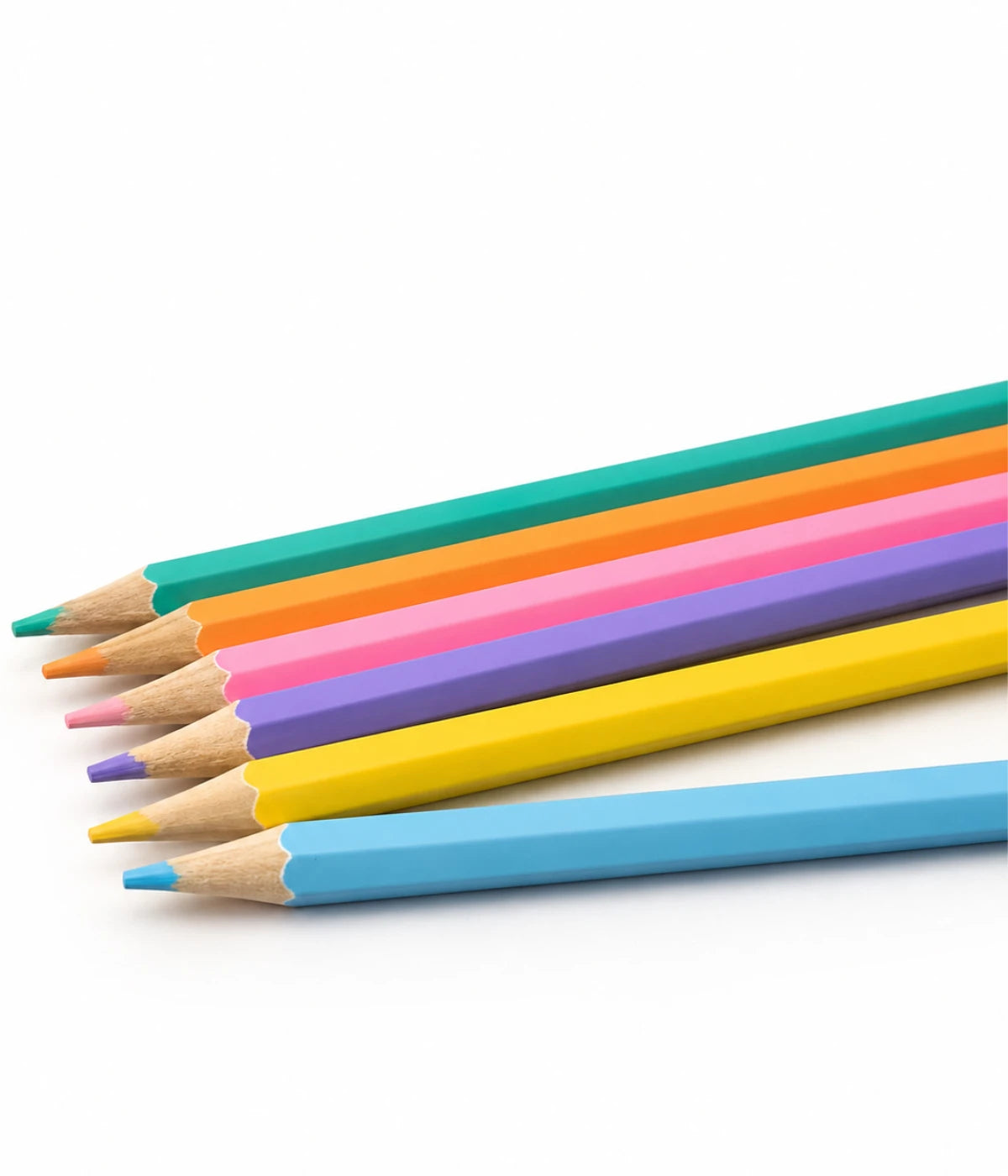 Lápis de cor Pastel caixa com 6 cores BRW