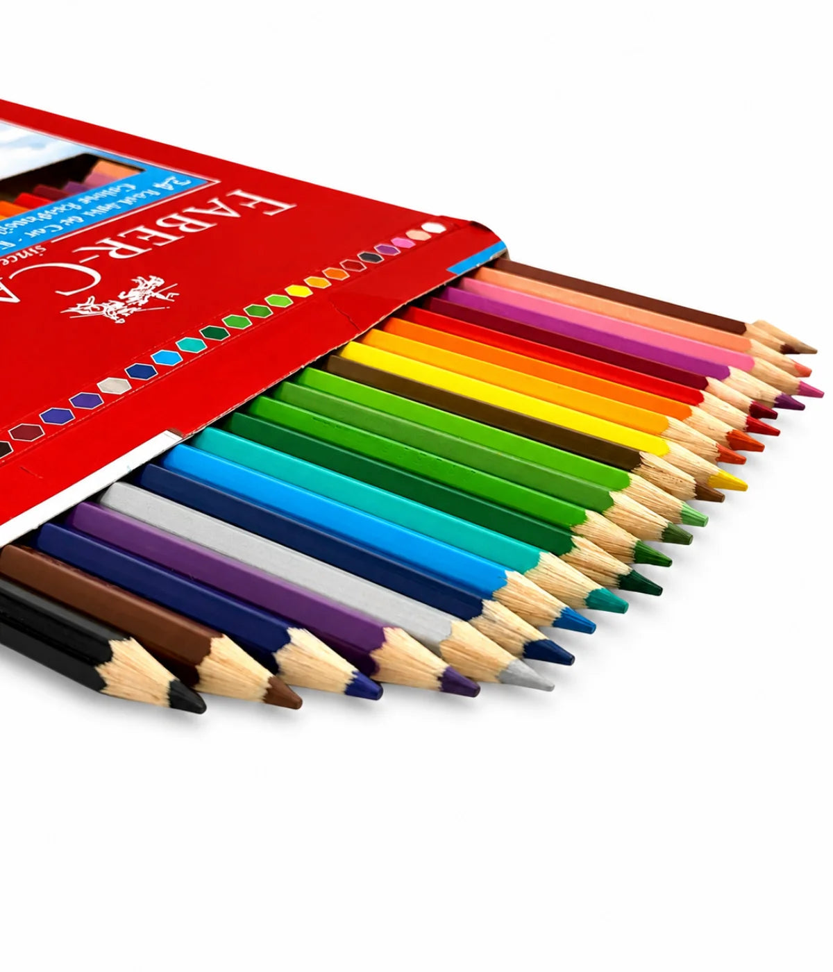 Lápis de Cor 24 Cores sextavado Faber Castell