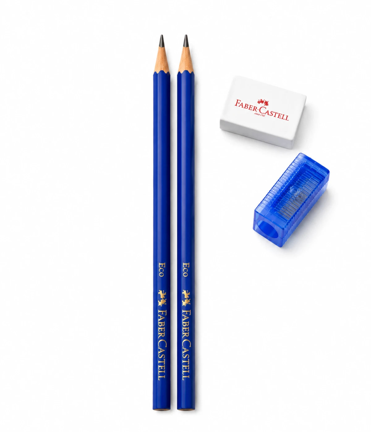 Lápis de Cor 12 Cores + 2 lapis, apontador e borracha Faber