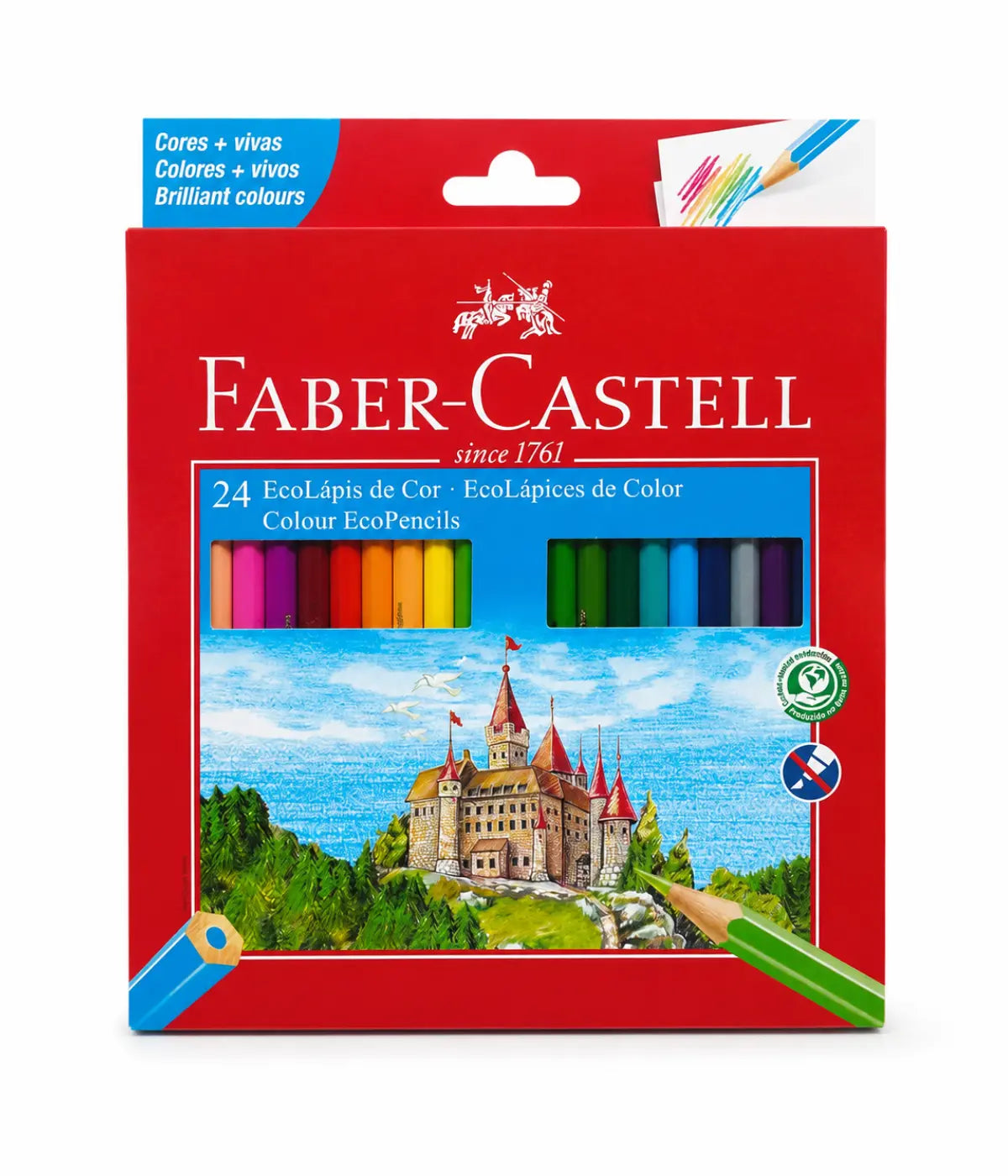 Lapis de cor Faber castell 24 cores 