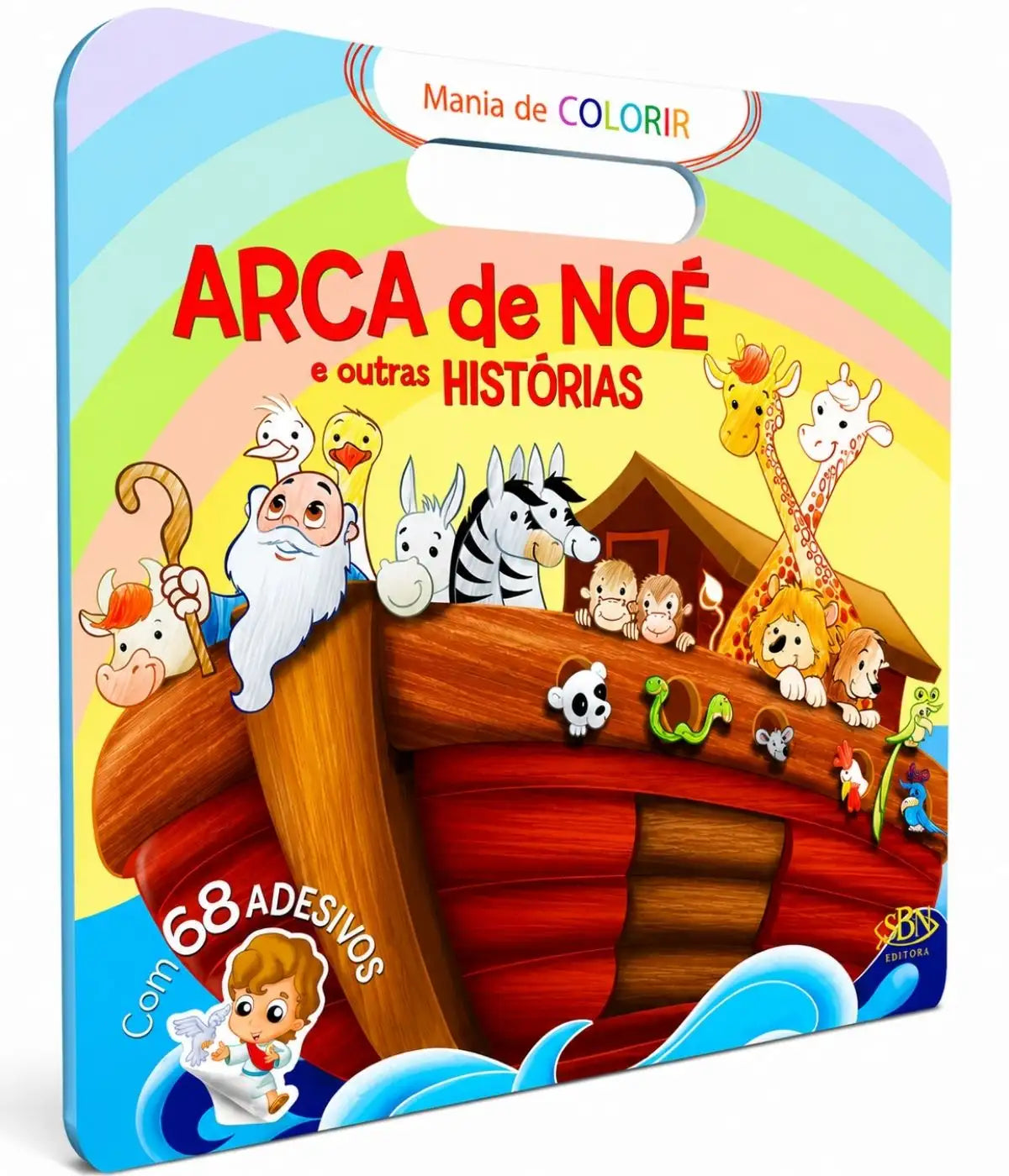 Presente Kit 6 Livros Infantil História Bíblica Interativo