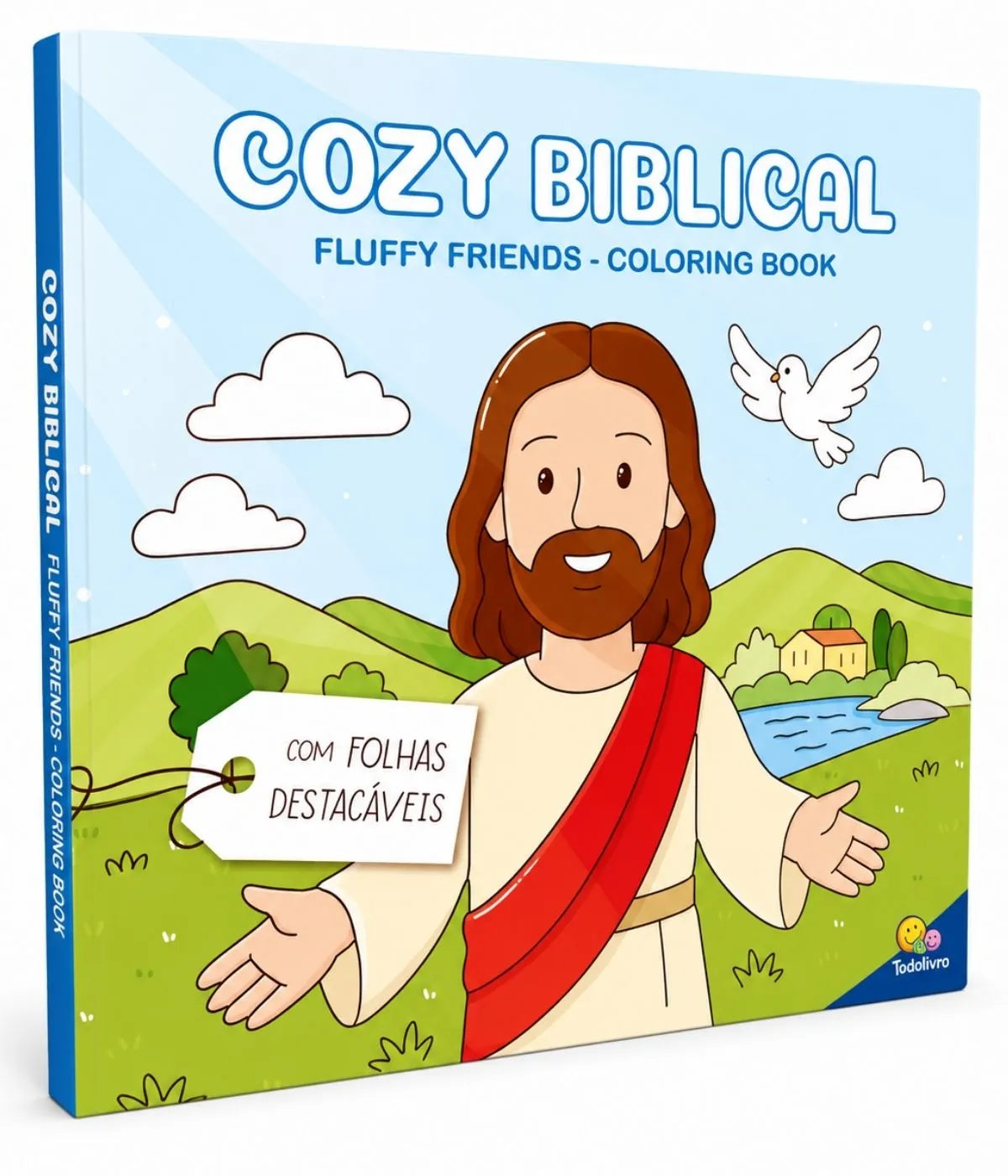 Kit presente 6 Livros para Colorir Fluffy Friends Educativos