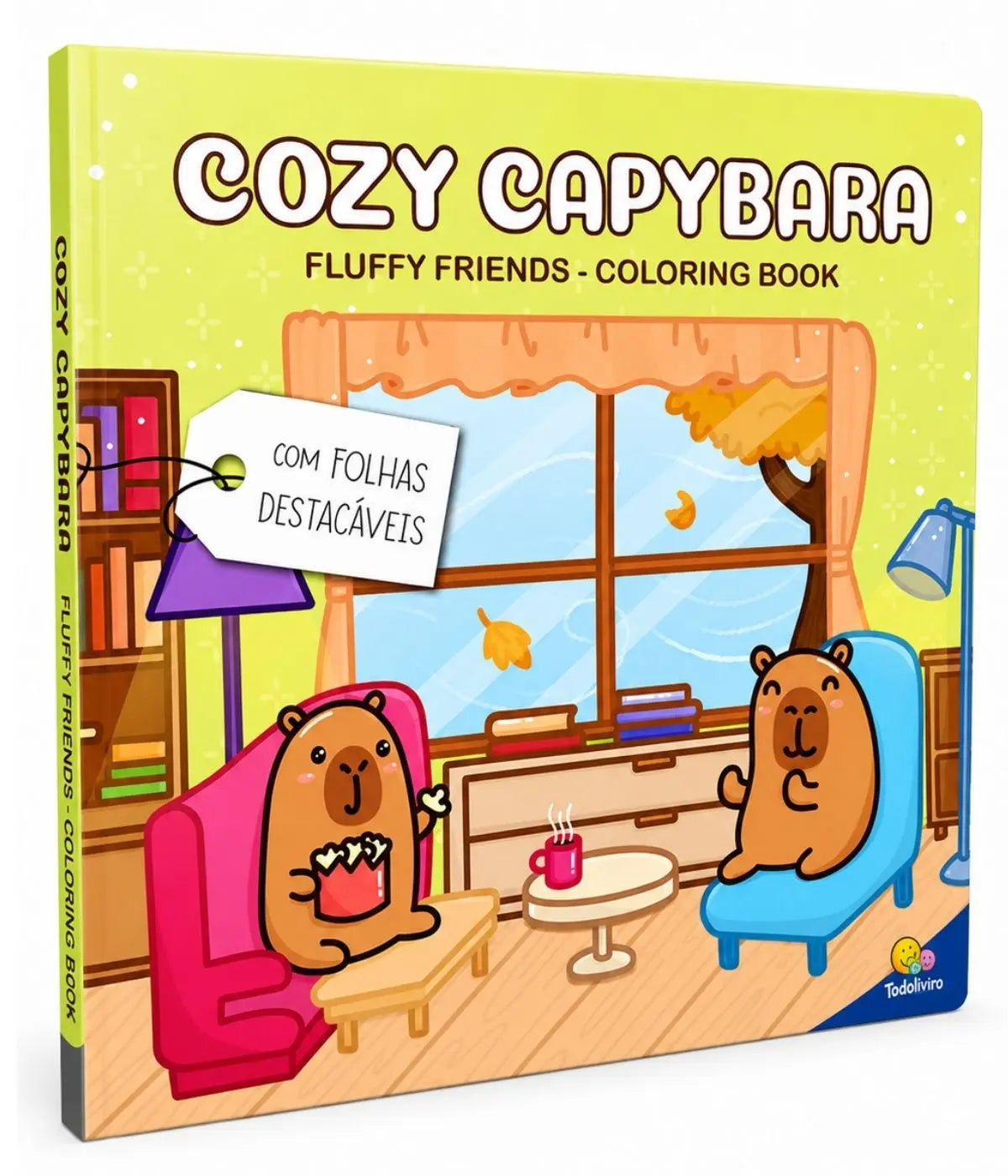 Kit presente 6 Livros para Colorir Fluffy Friends Educativos