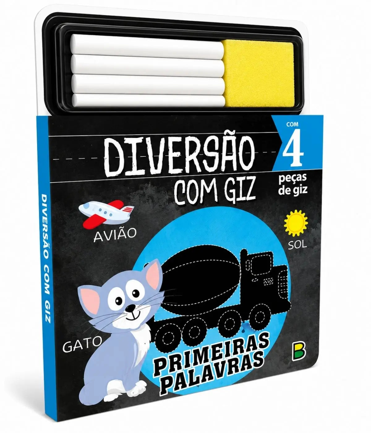 Kit Com 4 Livros Para Alfabetização Escrevendo Com Giz