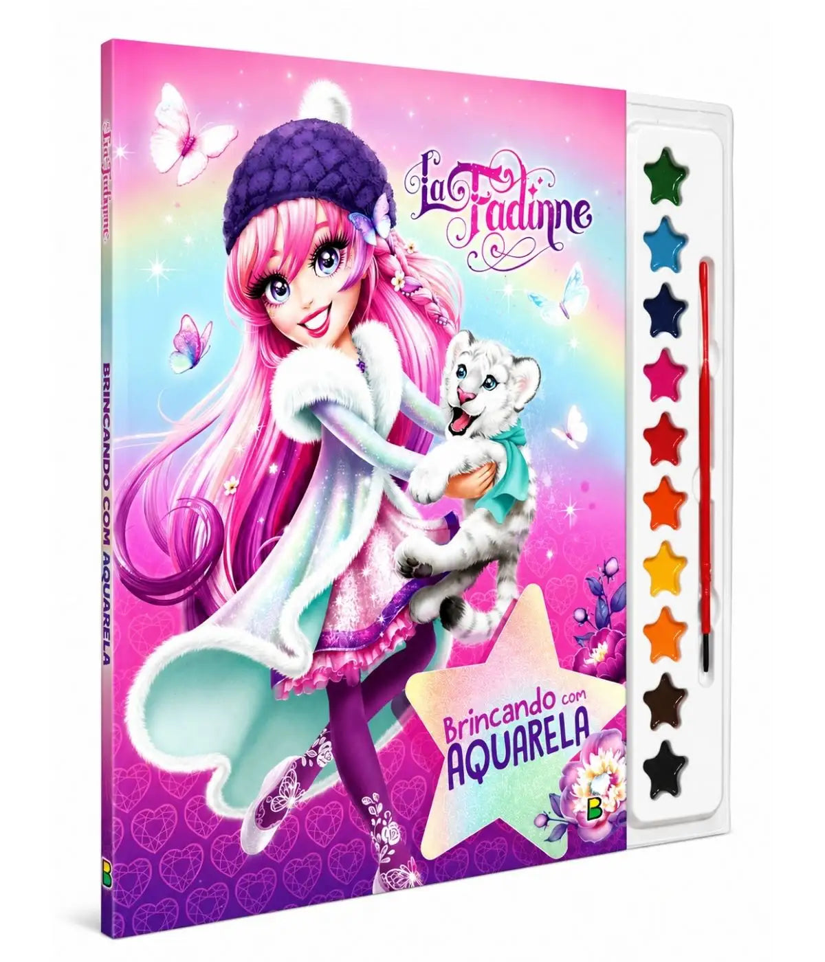 Kit presente interativo para meninas 5 livros de princesas +3anos