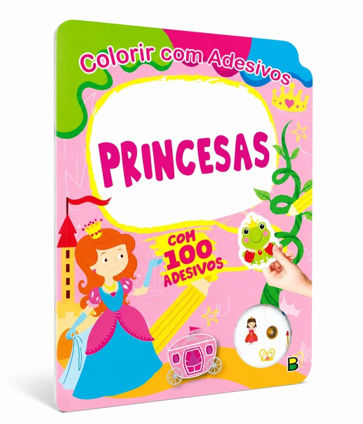 Kit presente interativo para meninas 5 livros de princesas +3anos