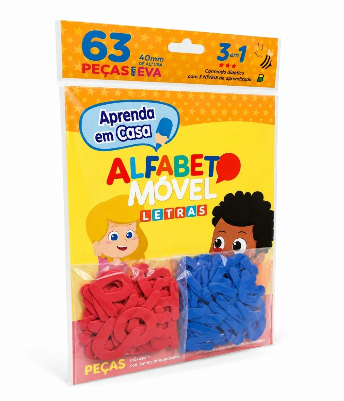 Alfabeto Móvel EVA e Silabário-educação Infantil- Pedagógico