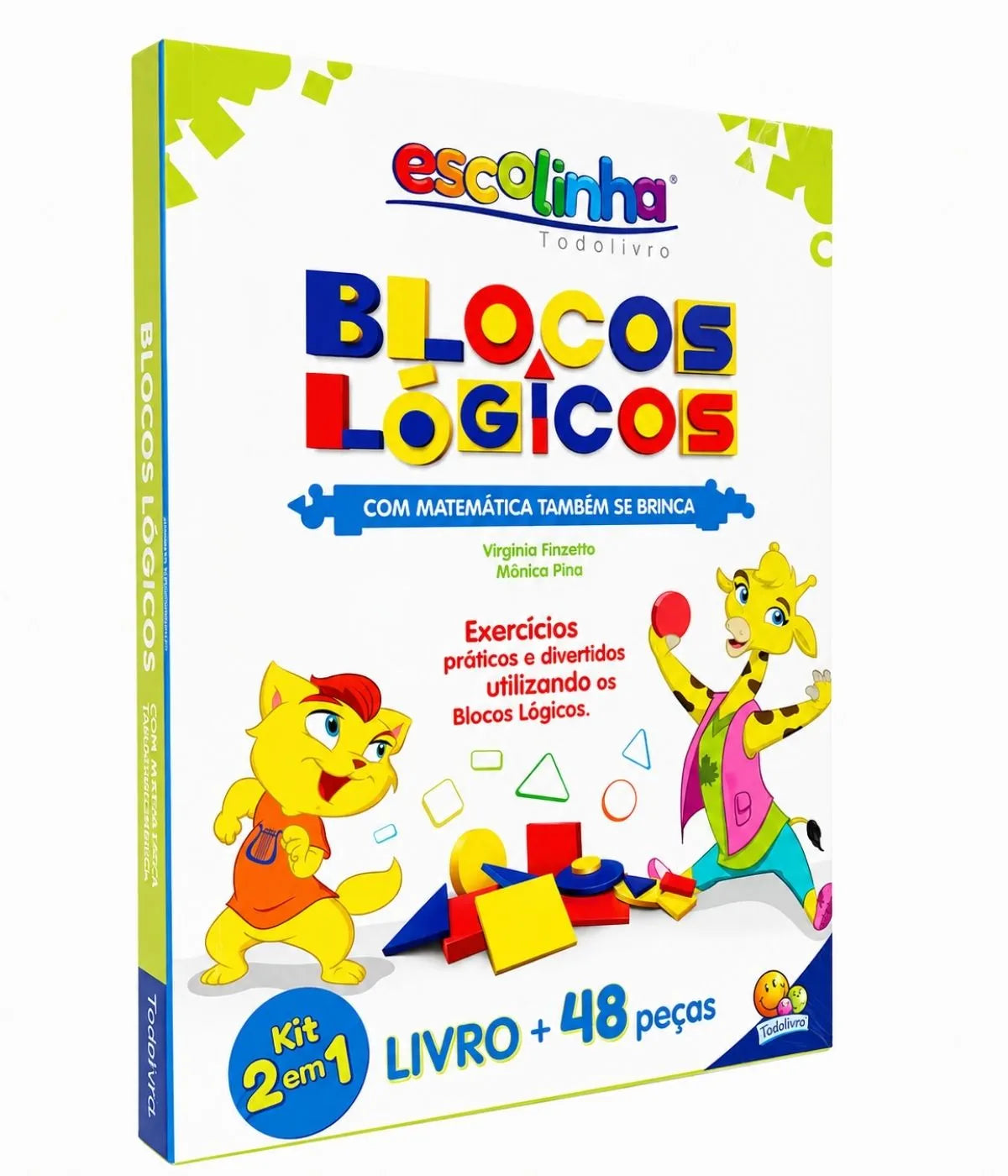 Kit Matemática Material Dourado Tangram Blocos Lógicos