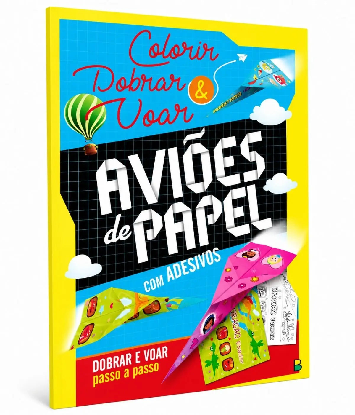 Livros e papéis para dobradura presenteavel, colorir e criar