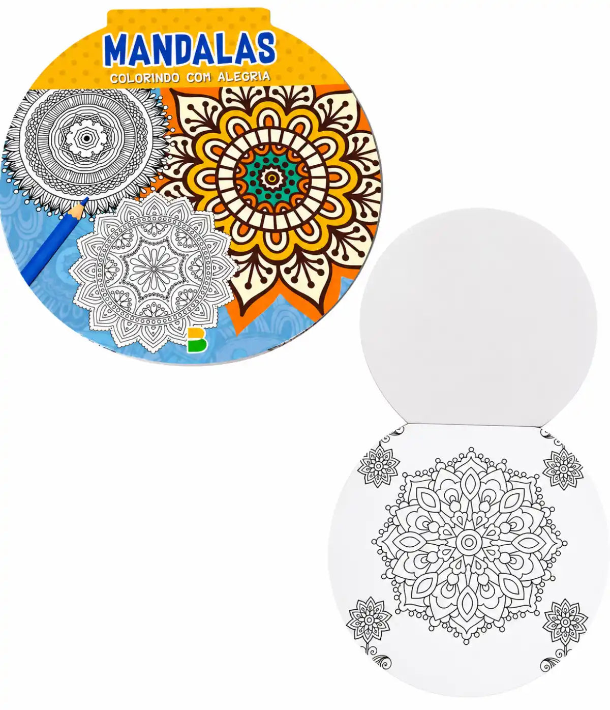 Kit Presente Livros Para Colorir Mandalas - 4 Temas Na Caixa