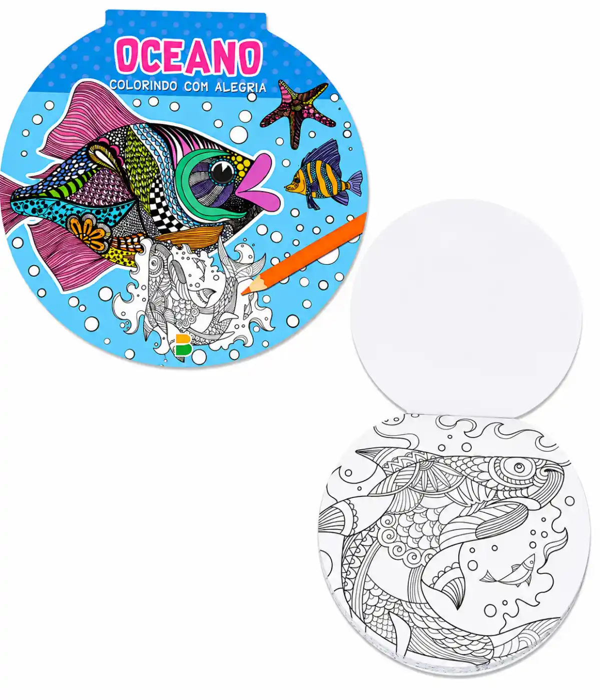 Kit Presente Livros Para Colorir Mandalas - 4 Temas Na Caixa