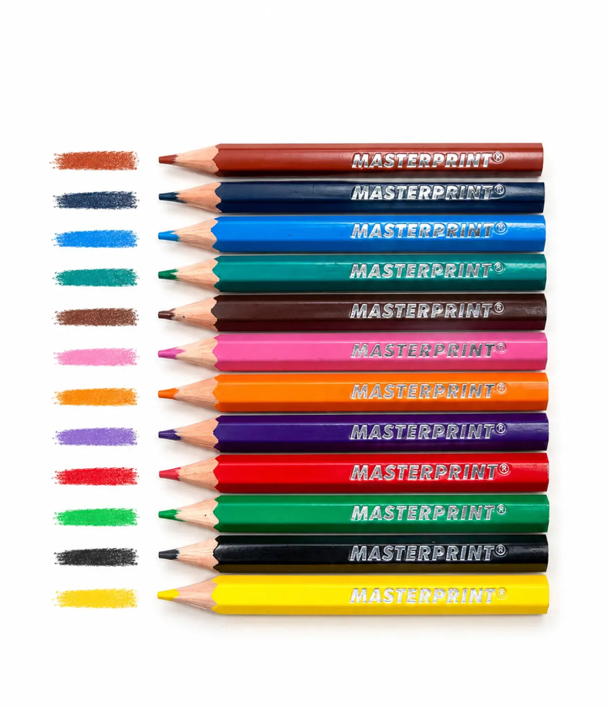Mini lápis de cor pequeno caixa com 12 cores - Masterprint