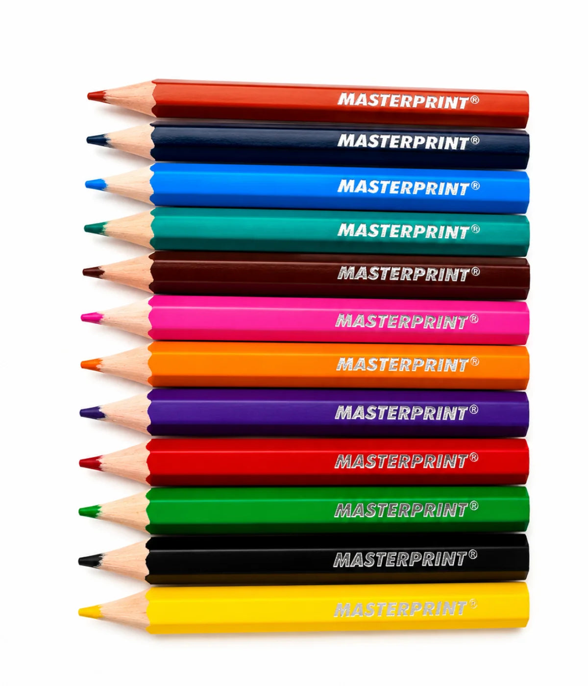 Mini lápis de cor pequeno caixa com 12 cores - Masterprint