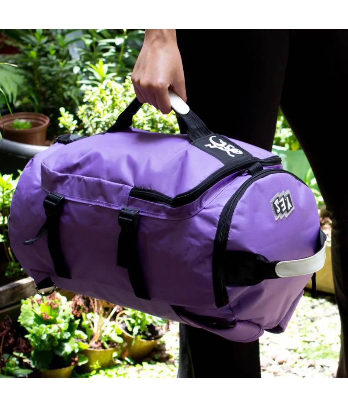 Mochila Yes 3 em 1 Lilás Alça de Mão e Transversal