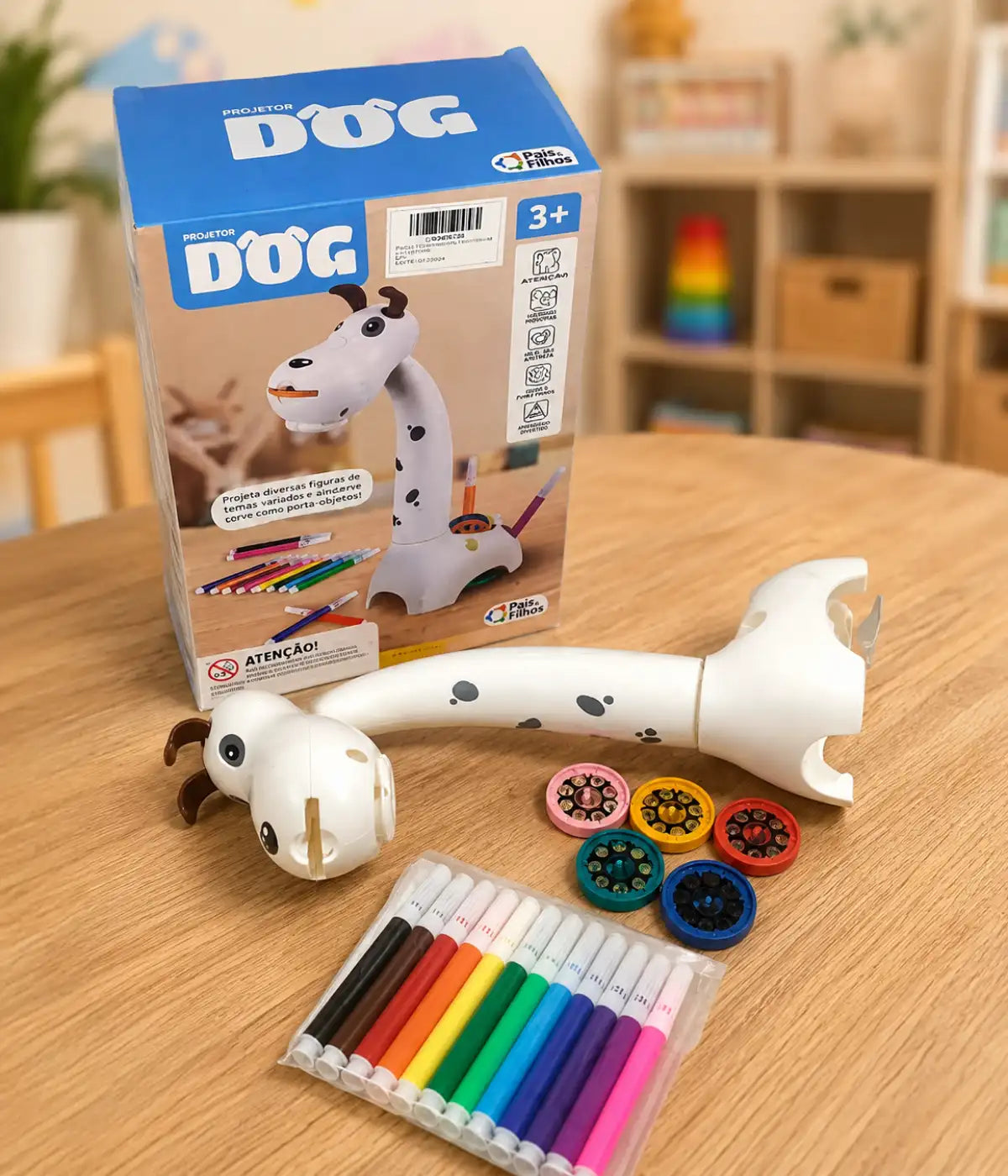 Projetor para Desenho Infantil Cachorro "DOG" com 48 imagens