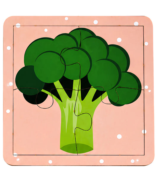 Kit 4 Quebra-cabeças Legumes Infantil 4 Peças
