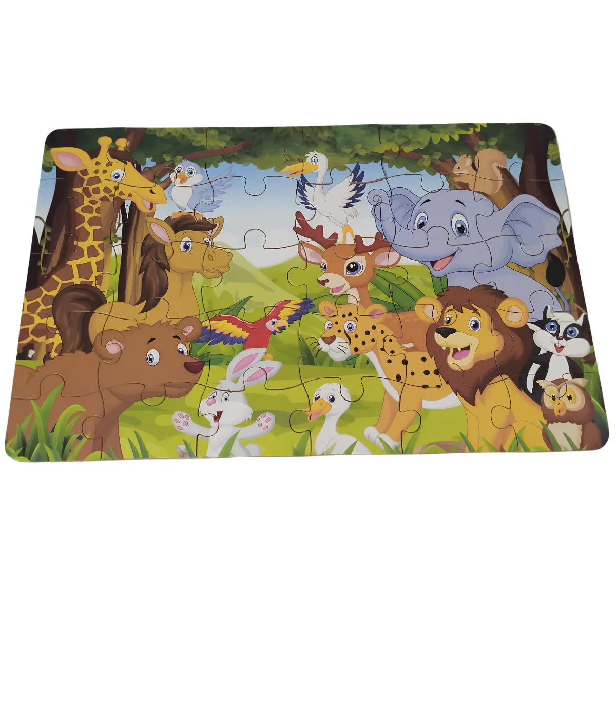 Quebra-cabeça Floresta Infantil 30 Peças Madeira Mdf