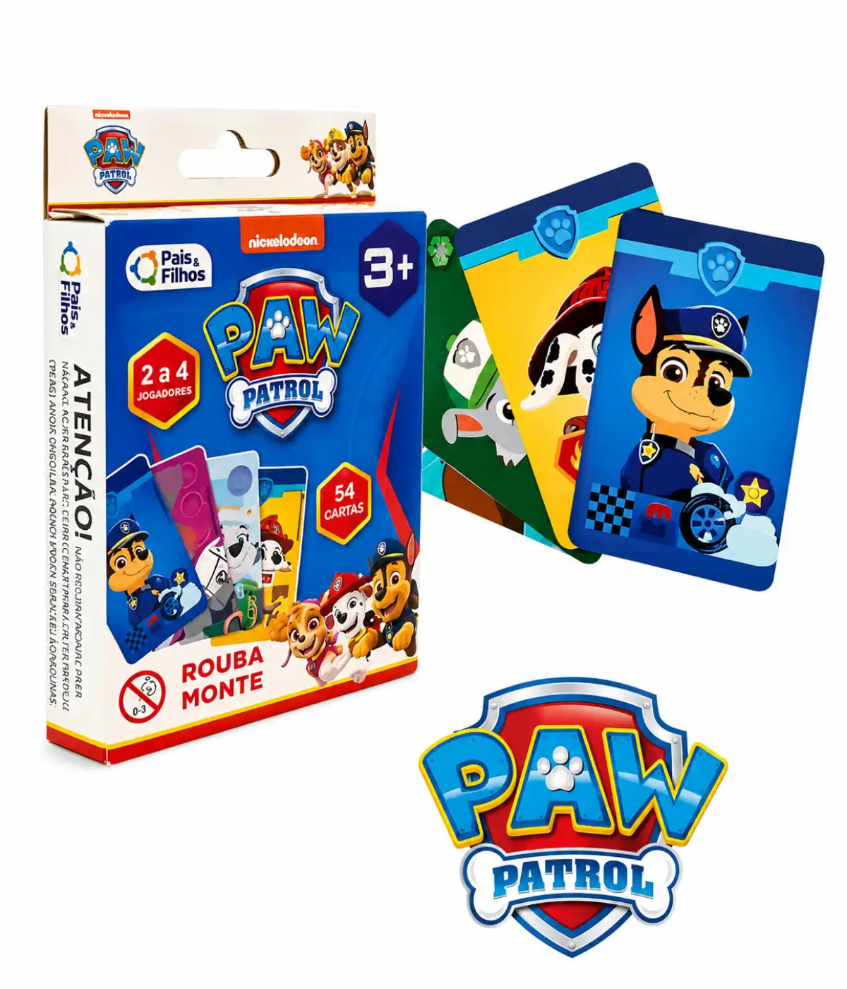 Jogo Rouba Monte Patrulha Canina Infantil +3 Anos